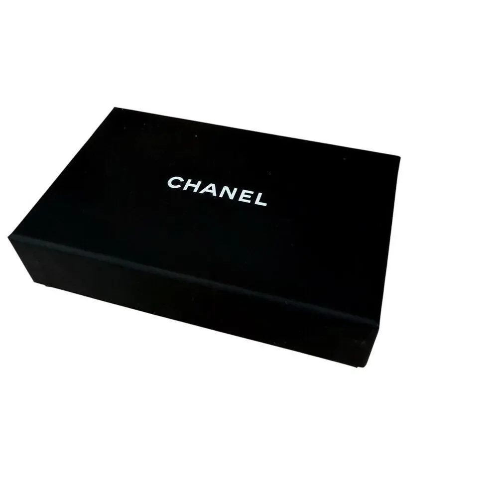 Authentic CHANEL Empty Gift Box Black Presentation Box 6.5x4x1.75 Luxury
